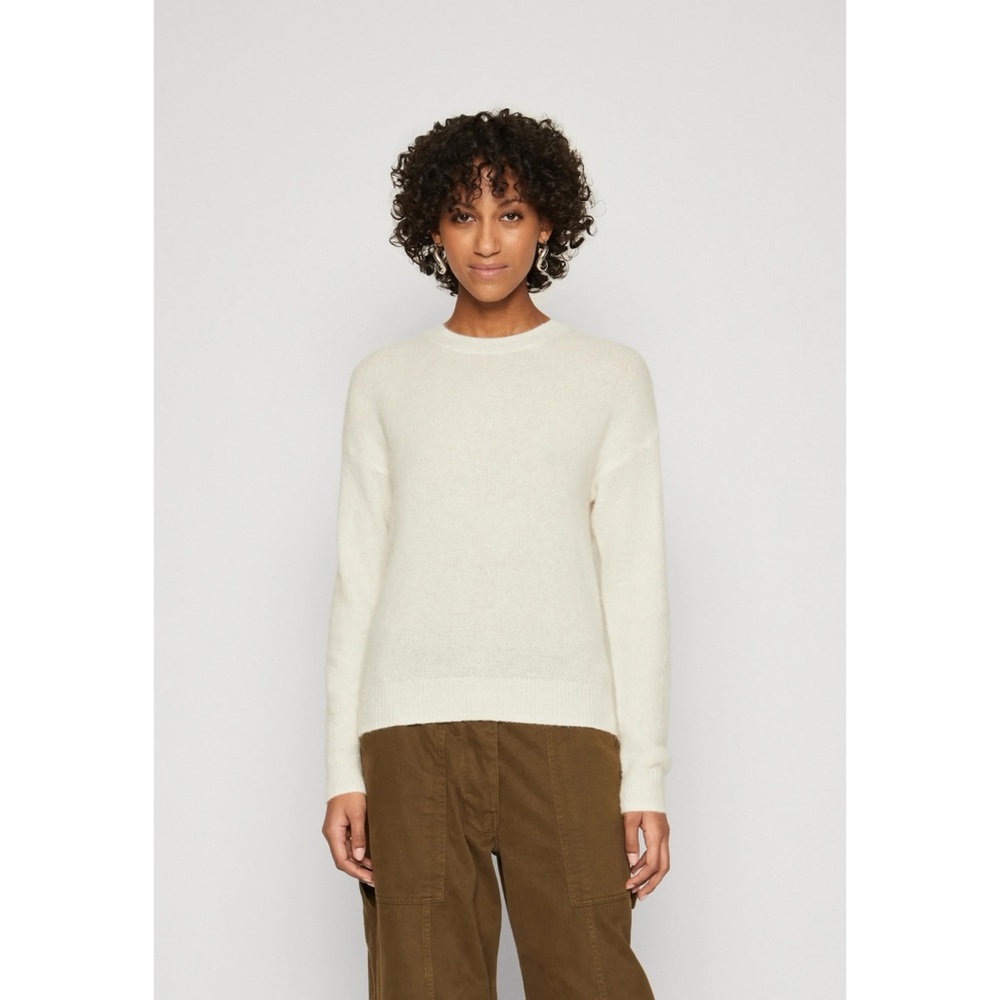 MSCH Copenhagen Femme Alpaca O Pullover Sweater in Egret Size L/XL